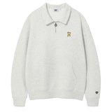 BASIC LOGO HALF-ZIP-UP SWEATSHIRT