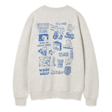 BACK PANEL LETTERING SWEATSHIRT