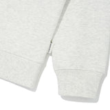 WOMEN'S LETTERING ARTWORK SEMI-OVER FIT COLLAR HALF-ZIP-UP