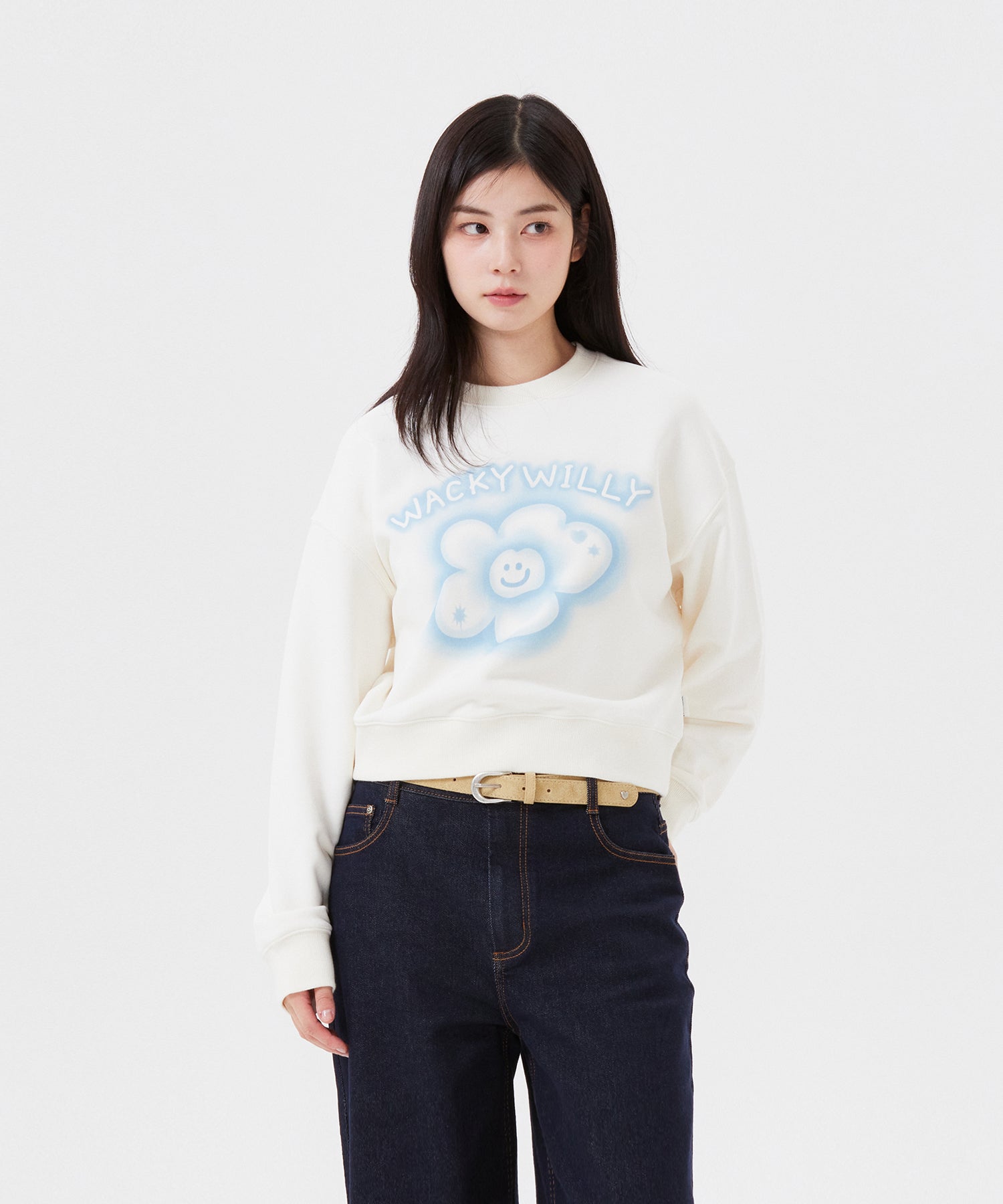lily様 WOMEN'S BIG LILLY GRAPHIC CROP SWEATSHIRT – Wacky WiLLy