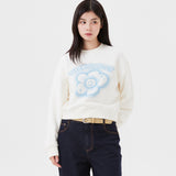 WOMEN'S BIG LILLY GRAPHIC CROP SWEATSHIRT