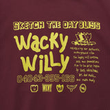 BACK PANEL LETTERING HOODIE SWEATSHIRT