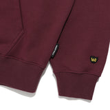 BACK PANEL LETTERING HOODIE SWEATSHIRT