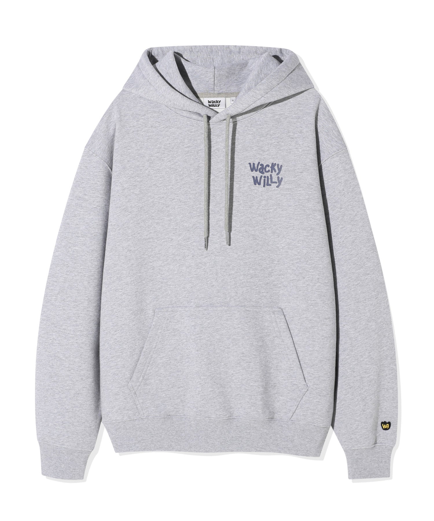 BACK PANEL LETTERING HOODIE SWEATSHIRT