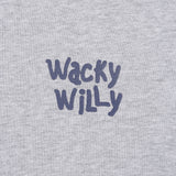 BACK PANEL LETTERING HOODIE SWEATSHIRT