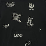 SPRAY GRAPHIC HOODIE SWEATSHIRT