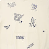 SPRAY GRAPHIC HOODIE SWEATSHIRT