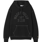 TYPO GRAPHIC STITCH HOODIE SWEATSHIRT