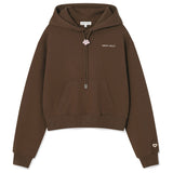 WOMEN'S TYPO LOGO CROP HOODIE