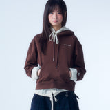 WOMEN'S TYPO LOGO CROP HOODIE