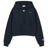 WOMEN'S TYPO LOGO CROP HOODIE