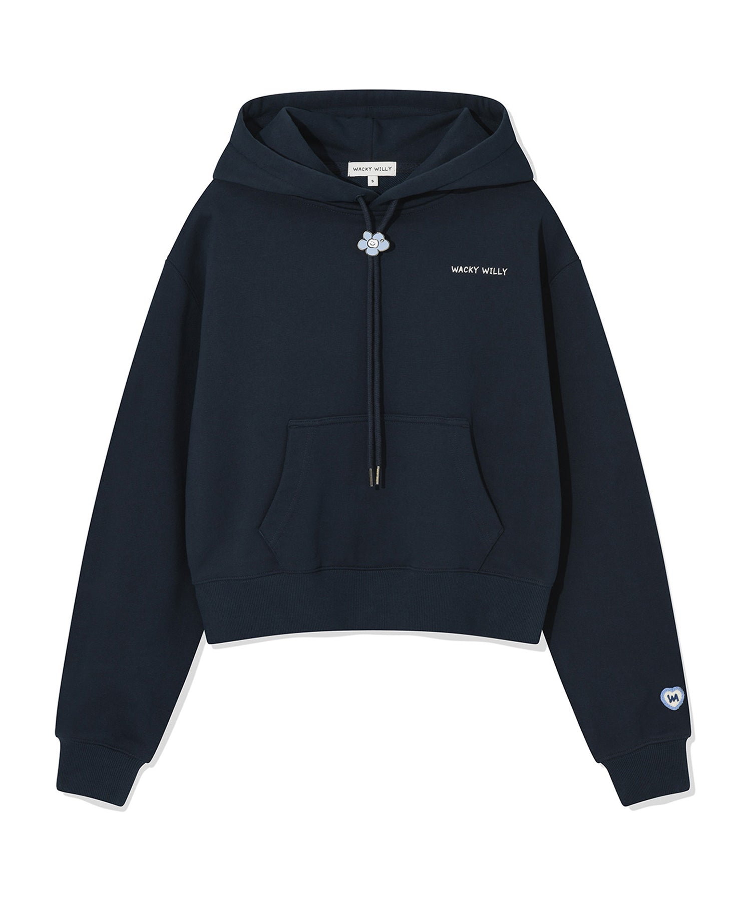 WOMEN'S TYPO LOGO CROP HOODIE