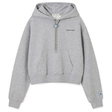 WOMEN'S TYPO LOGO CROP HOODIE