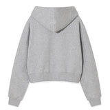 WOMEN'S TYPO LOGO CROP HOODIE
