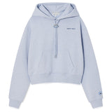 WOMEN'S TYPO LOGO CROP HOODIE
