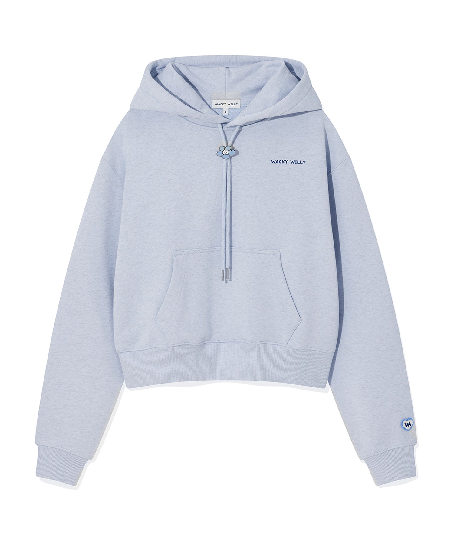 WOMEN'S TYPO LOGO CROP HOODIE