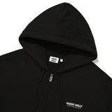 BACK PANEL LETTERING HOODIE ZIP-UP