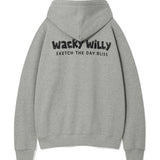 BACK PANEL LETTERING HOODIE ZIP-UP