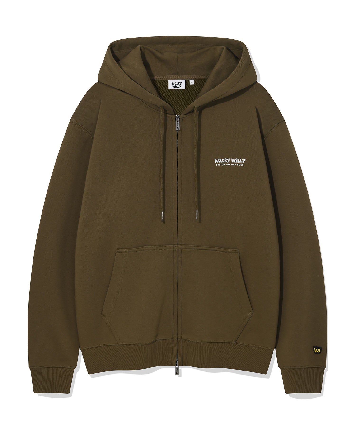 BACK PANEL LETTERING HOODIE ZIP-UP