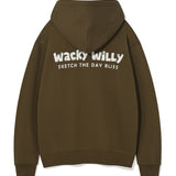 BACK PANEL LETTERING HOODIE ZIP-UP