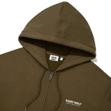 BACK PANEL LETTERING HOODIE ZIP-UP