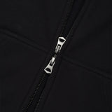 WOMEN'S TYPO LOGO CROP HOODIE ZIP-UP