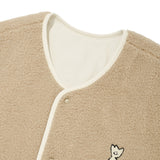 ROUND FLEECE ZIP-UP