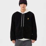 ROUND FLEECE ZIP-UP