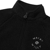 WOMEN'S SHEARLING ZIP-UP BLUE JACKET