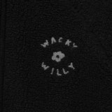 WOMEN'S SHEARLING ZIP-UP BLUE JACKET