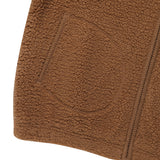 WOMEN'S SHEARLING ZIP-UP BLUE JACKET