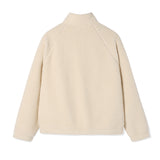 WOMEN'S SHEARLING ZIP-UP BLUE JACKET