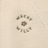 WOMEN'S SHEARLING ZIP-UP BLUE JACKET