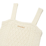 WOMEN'S CABLE KNIT BUSTIER