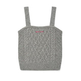WOMEN'S CABLE KNIT BUSTIER
