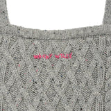 WOMEN'S CABLE KNIT BUSTIER