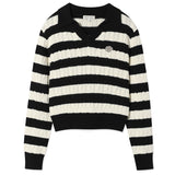 [GISELLE着用] WOMEN'S CABLE ORGANIZED OPEN COLLAR PULLOVER