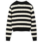 [GISELLE着用] WOMEN'S CABLE ORGANIZED OPEN COLLAR PULLOVER