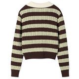 [GISELLE着用] WOMEN'S CABLE ORGANIZED OPEN COLLAR PULLOVER