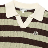 [GISELLE着用] WOMEN'S CABLE ORGANIZED OPEN COLLAR PULLOVER