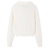 [GISELLE着用] WOMEN'S CABLE ORGANIZED OPEN COLLAR PULLOVER
