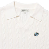 [GISELLE着用] WOMEN'S CABLE ORGANIZED OPEN COLLAR PULLOVER