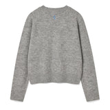 WOMEN'S SHAGGY DOG LETTERING EMBROIDERY PULLOVER