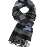 WACKY WILLY CHECK PATTERN WOVEN MUFFLER