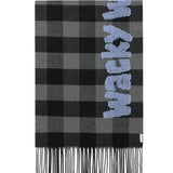 WACKY WILLY CHECK PATTERN WOVEN MUFFLER