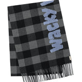 WACKY WILLY CHECK PATTERN WOVEN MUFFLER
