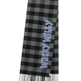 WACKY WILLY CHECK PATTERN WOVEN MUFFLER