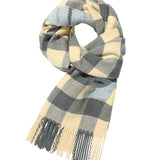 WACKY WILLY CHECK PATTERN WOVEN MUFFLER