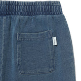 WOMEN'S JERSEY DENIM WASHED SEMI-WIDE CARGO PANTS