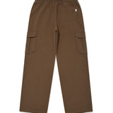 WOMEN'S JERSEY DENIM WASHED SEMI-WIDE CARGO PANTS